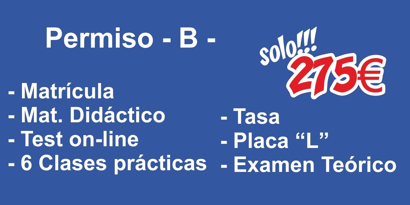 Oferta 275 Permiso B | Autoescuela En Sevilla Pedro